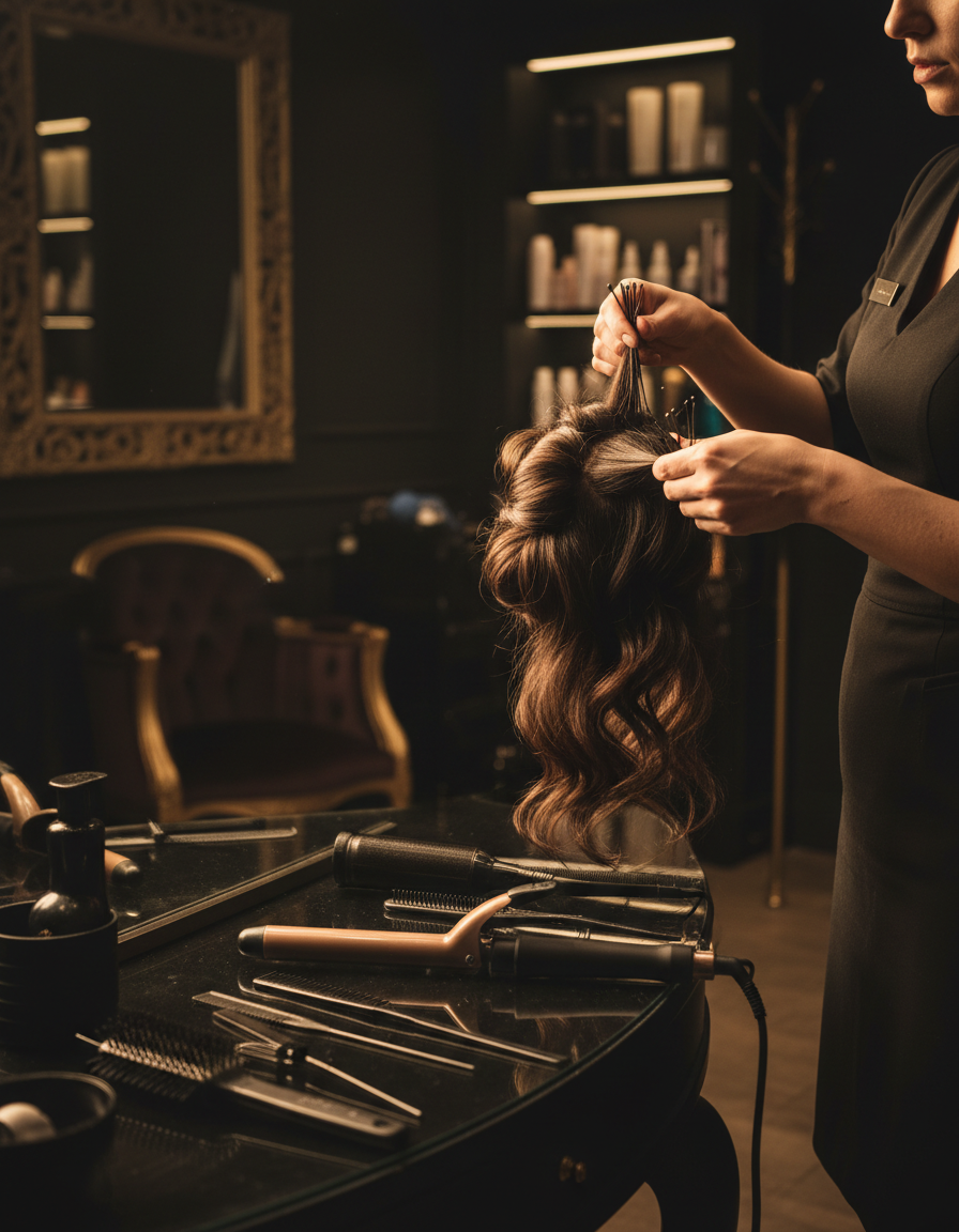 Professional hair styling and updos by Ges_Beautified Chicago