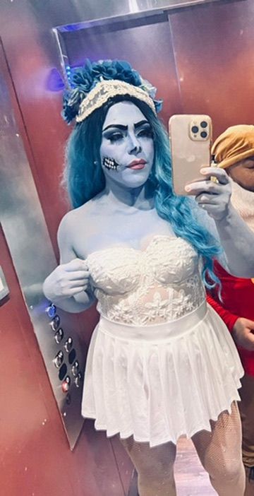 Corpse bride Halloween makeup by Ges Beautified