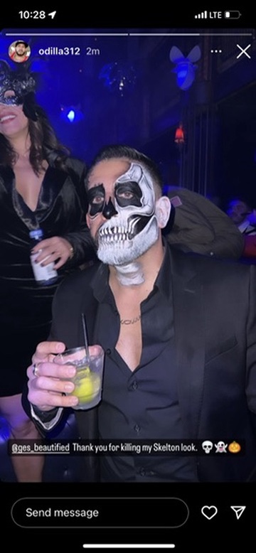 Skull face Halloween makeup by Ges Beautified