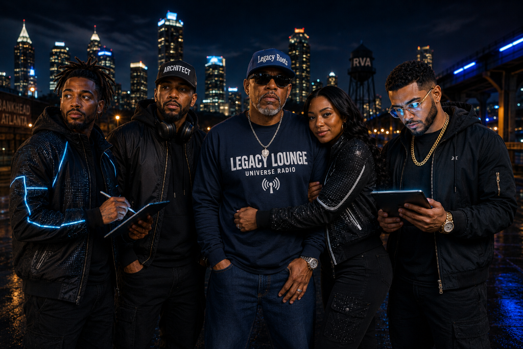 The Official Crew — Behind the Creativity · Legacy Lounge Universe Radio
