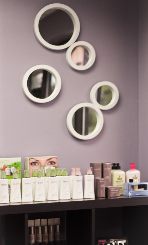 Premium retail products at Artiste Hair Studio