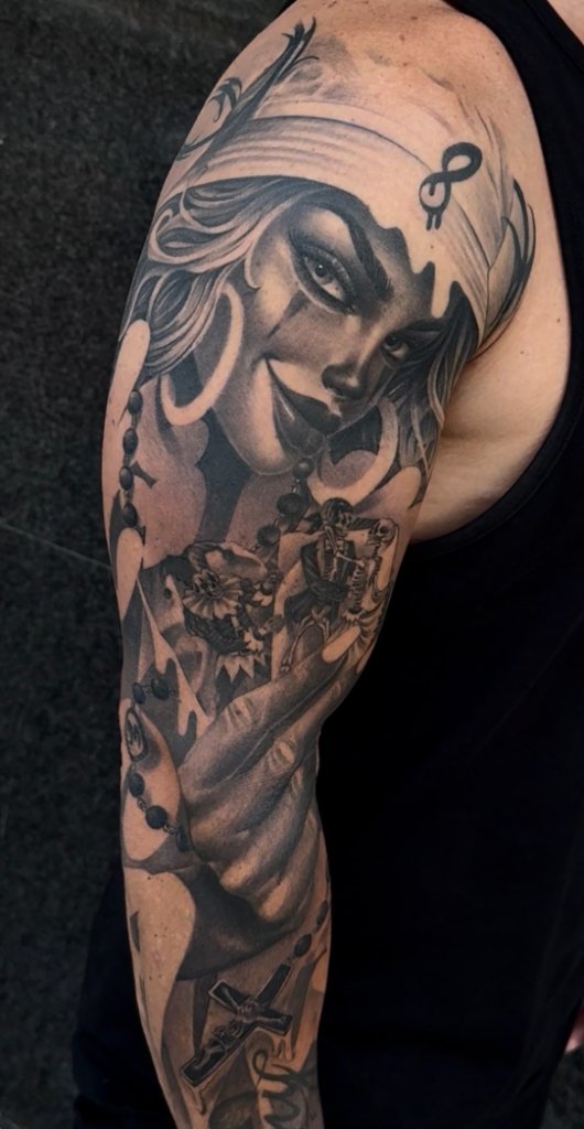 Black & Grey Realism artwork