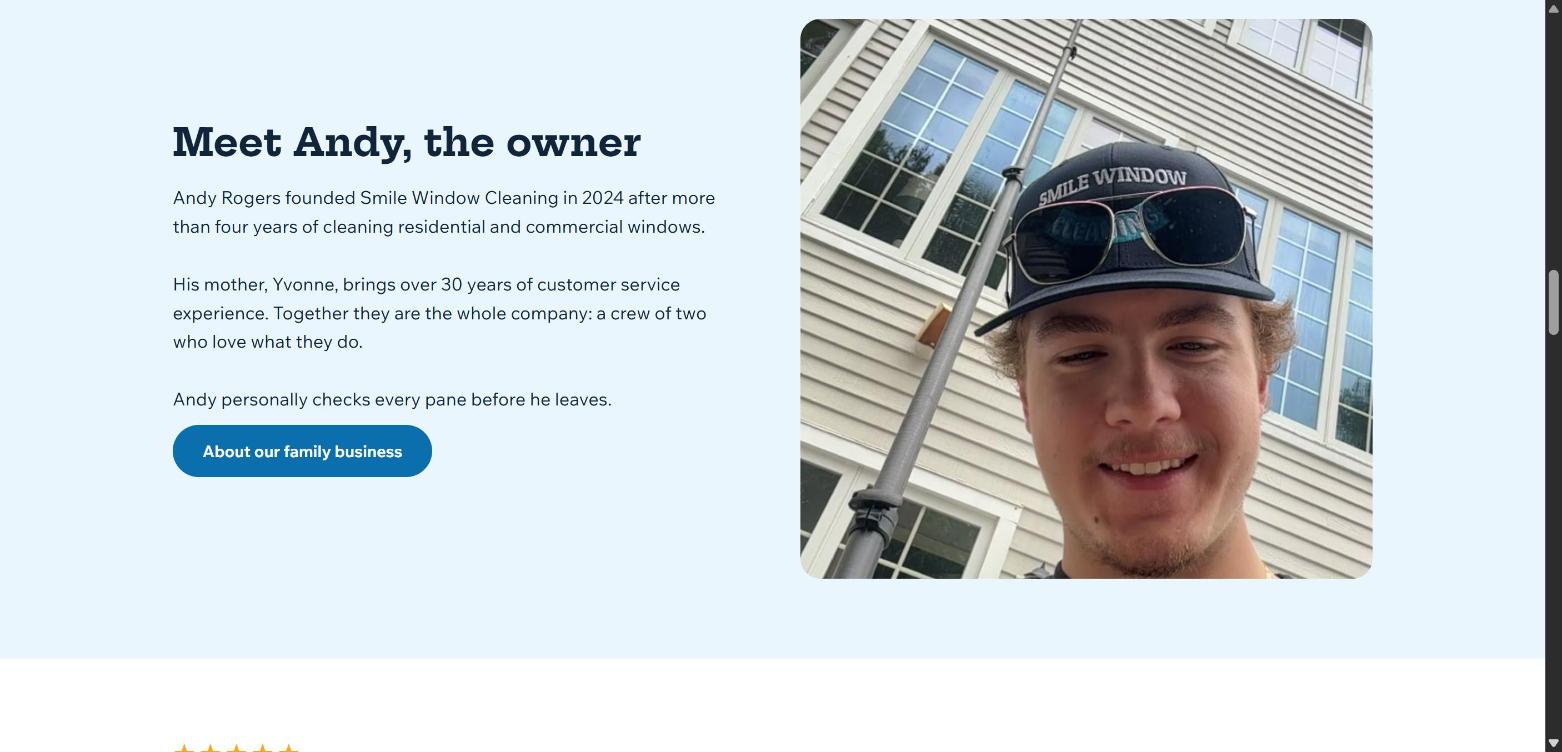 Smile Window Cleaning website gallery