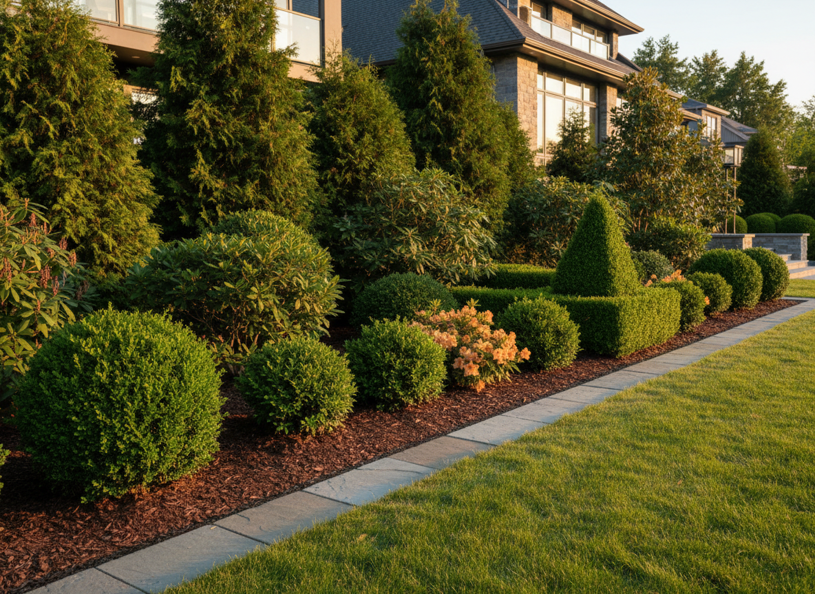 Mulched landscape beds — Eden Prairie