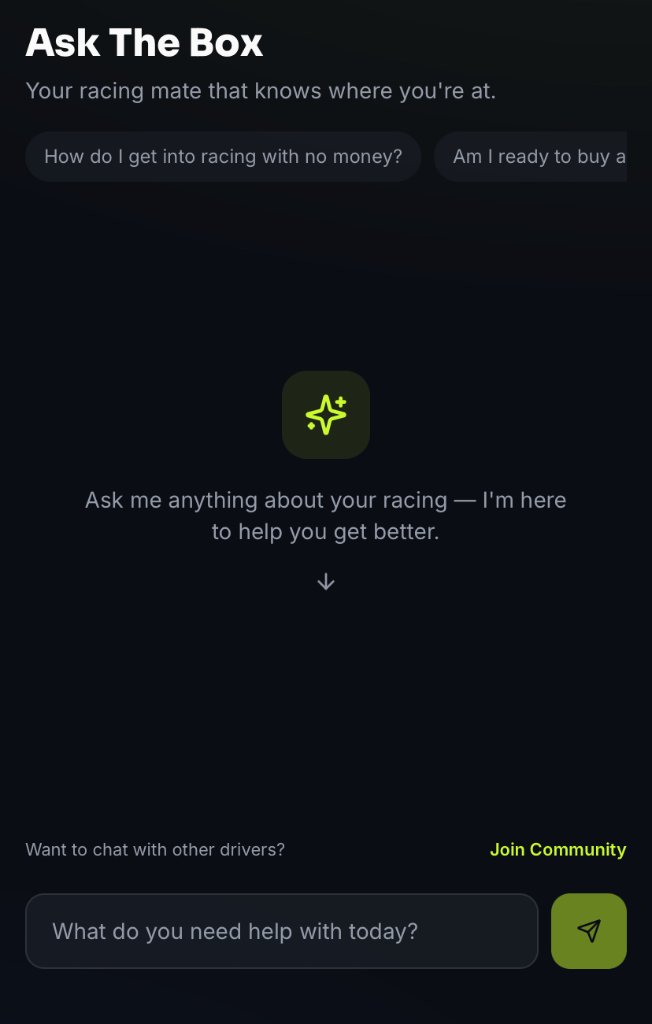 Community and coach chat screen