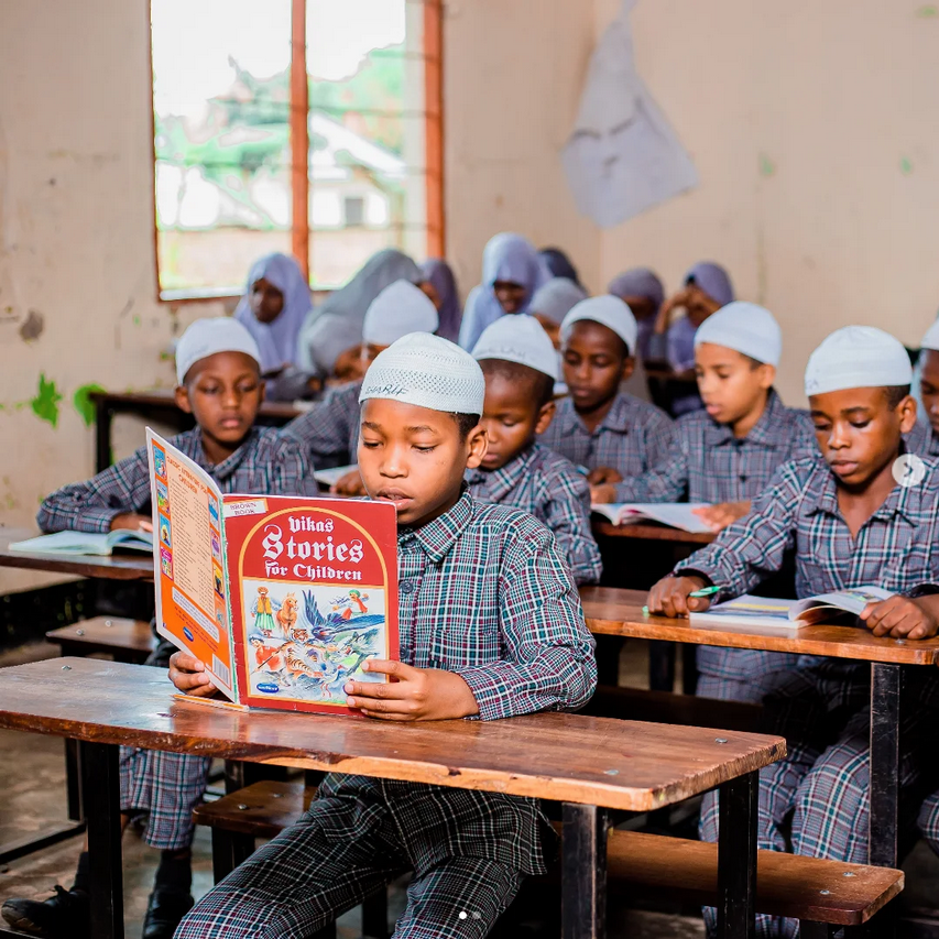 Students reading