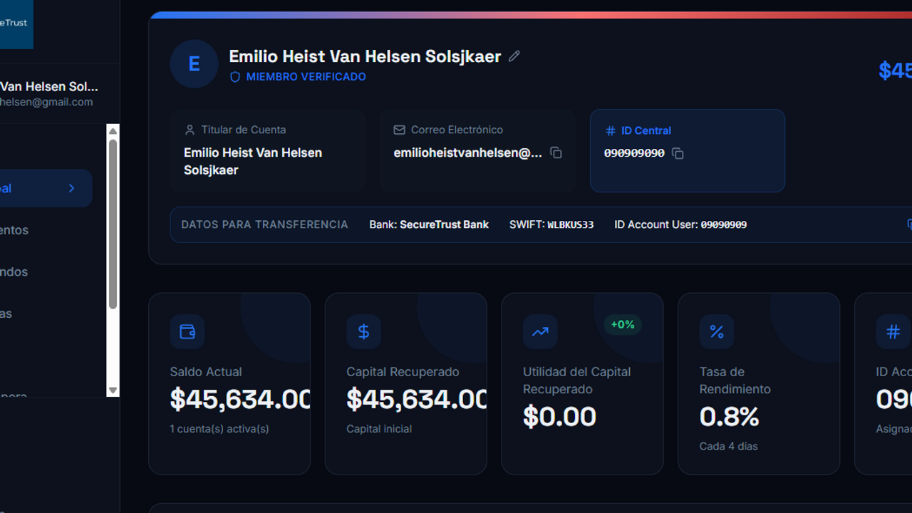 App Bank template preview