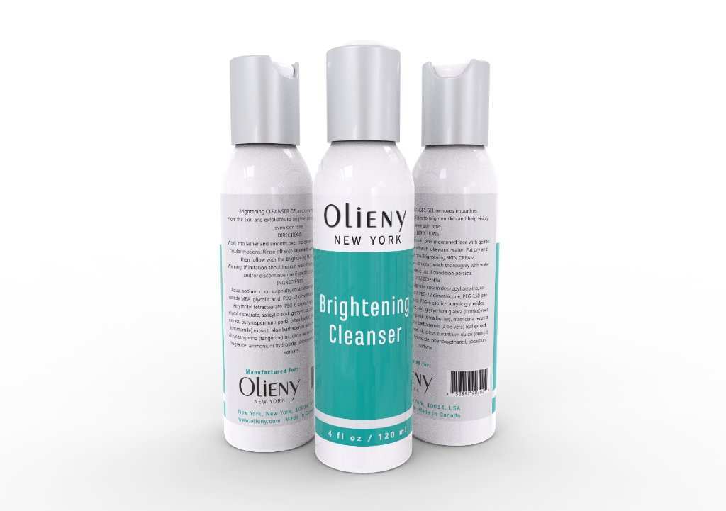 Olieny Brightening Cleanser Gel 120ml for even skin tone
