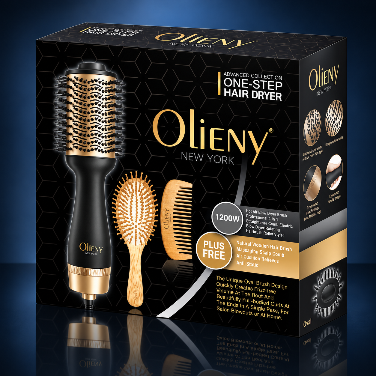 Olieny One-Step Hair Dryer professional 4-in-1 styling set