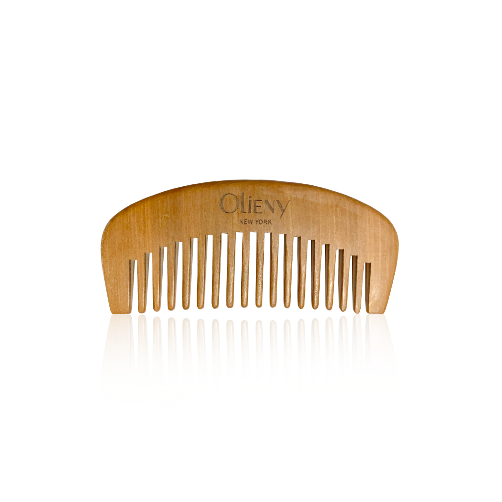 Olieny Natural Wooden Comb front view