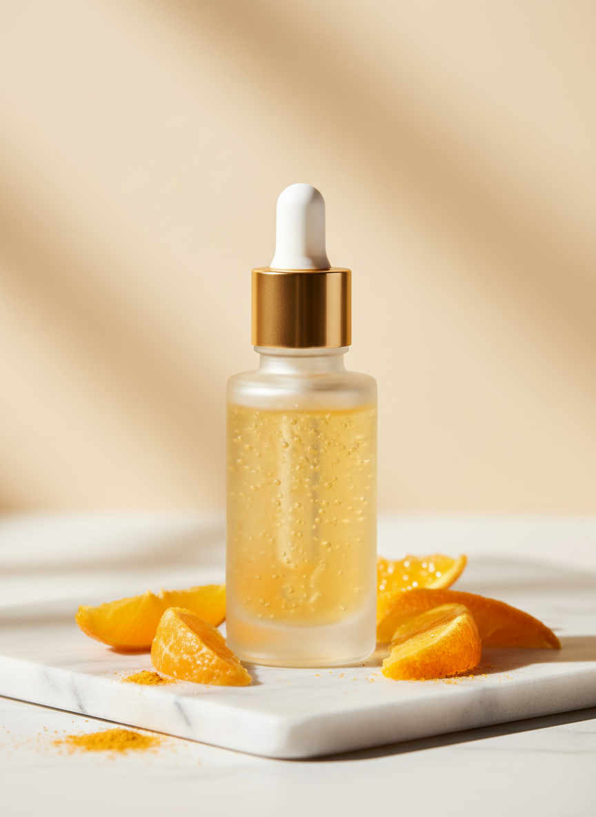 Guide to vitamin C serums for glowing skin by Olieny beauty blog