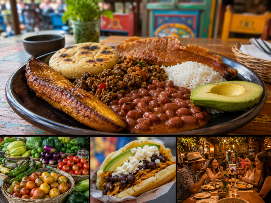 Authentic Medellín local food tour with Colombian dishes fresh produce and local dining