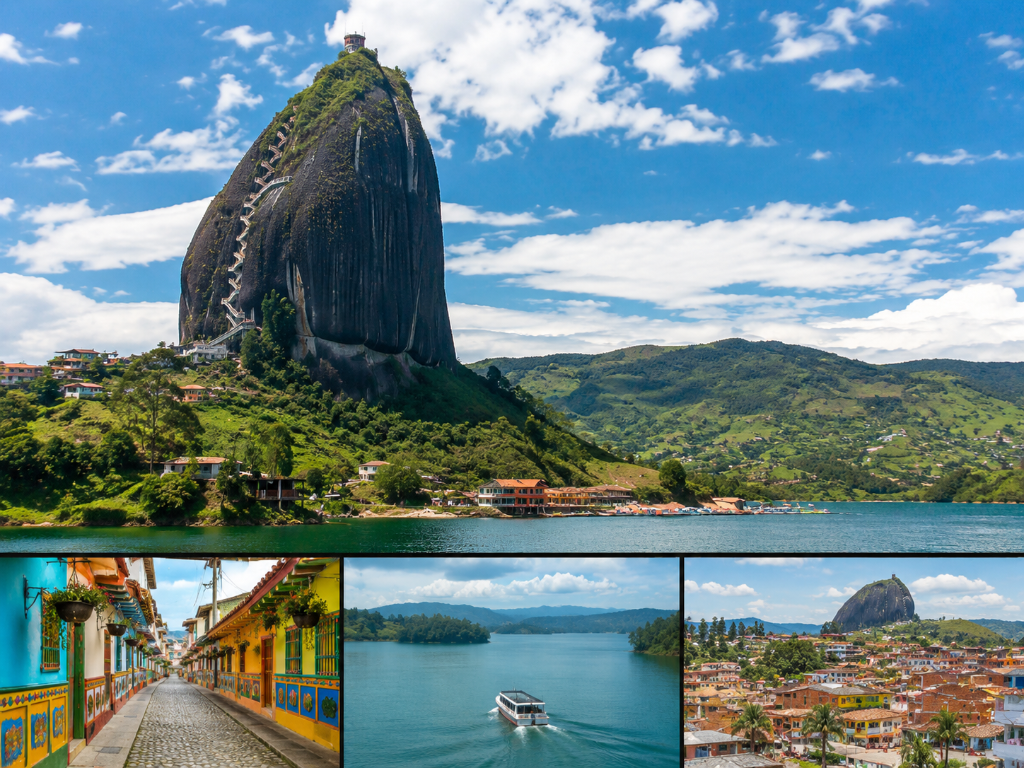 Private Guatapé tour from Medellín with El Peñol rock lake and colorful streets