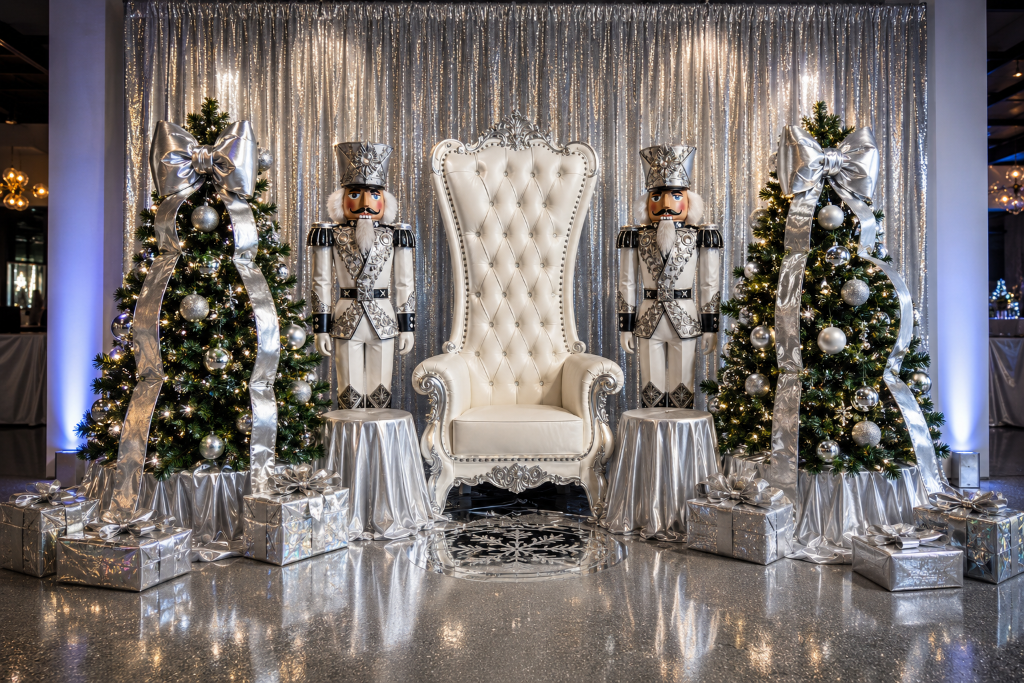 Luxury Christmas tree decoration and holiday styling in Utah