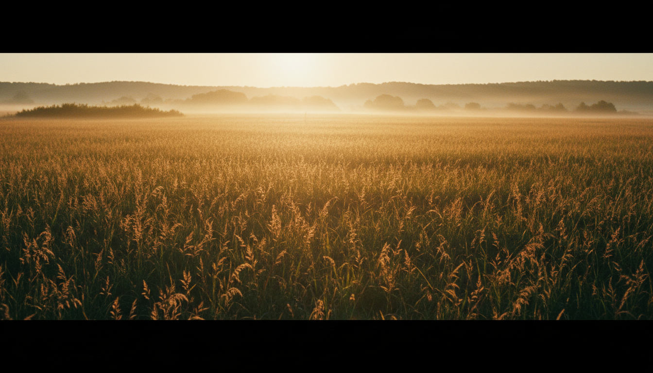 Sunrise over a field representing Fields of Revival