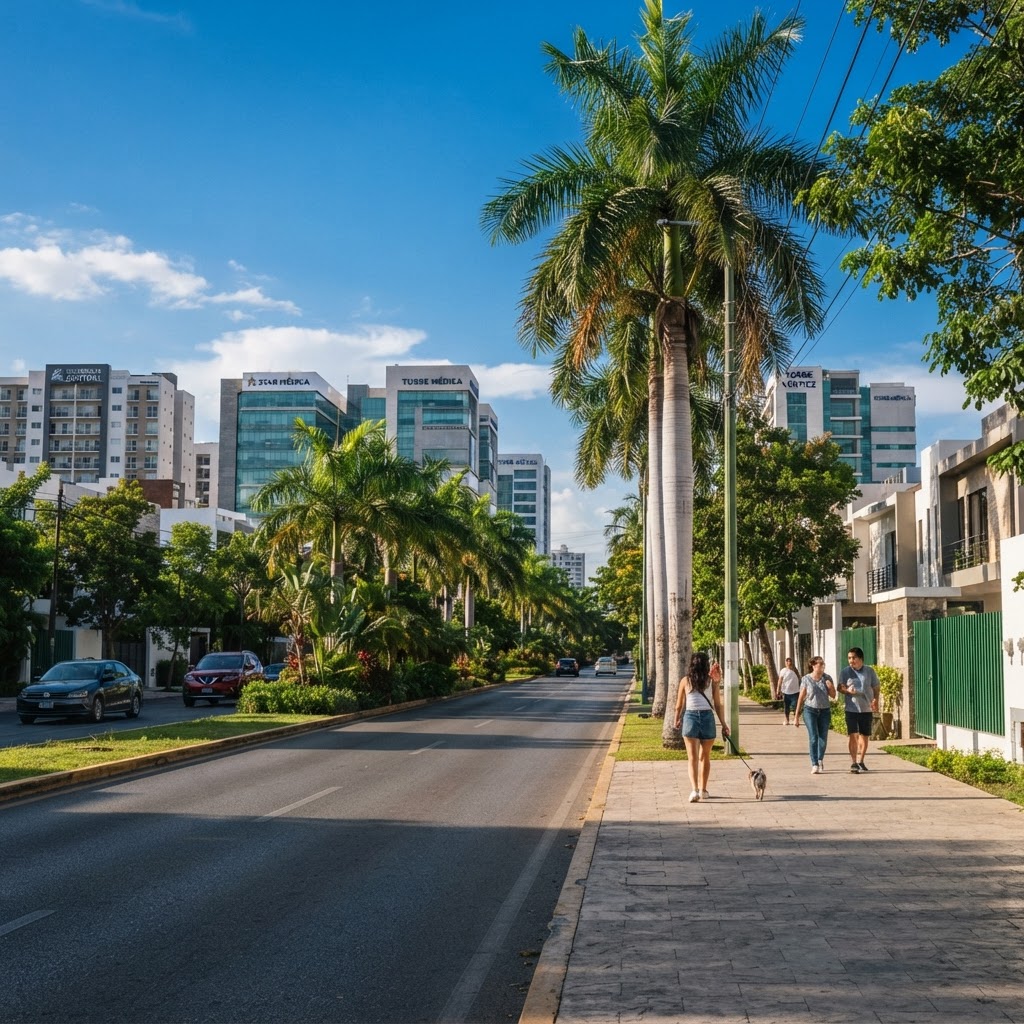 Vialidad residencial y comercial cerca de casas en venta Altabrisa Mérida