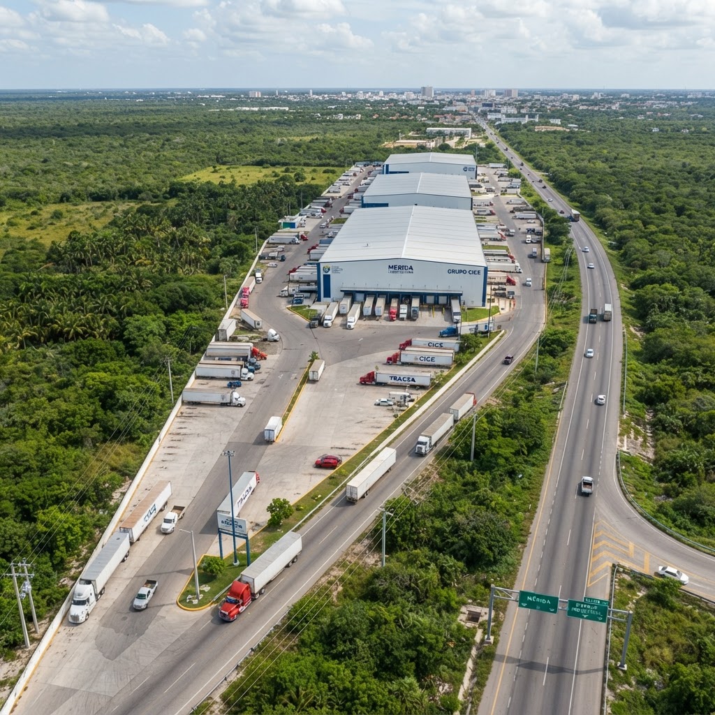 Corredor logístico cercano a Mérida