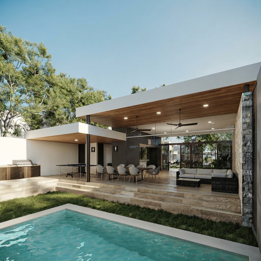 Residencia Lenora en Temozón Norte, pueblo con áreas verdes