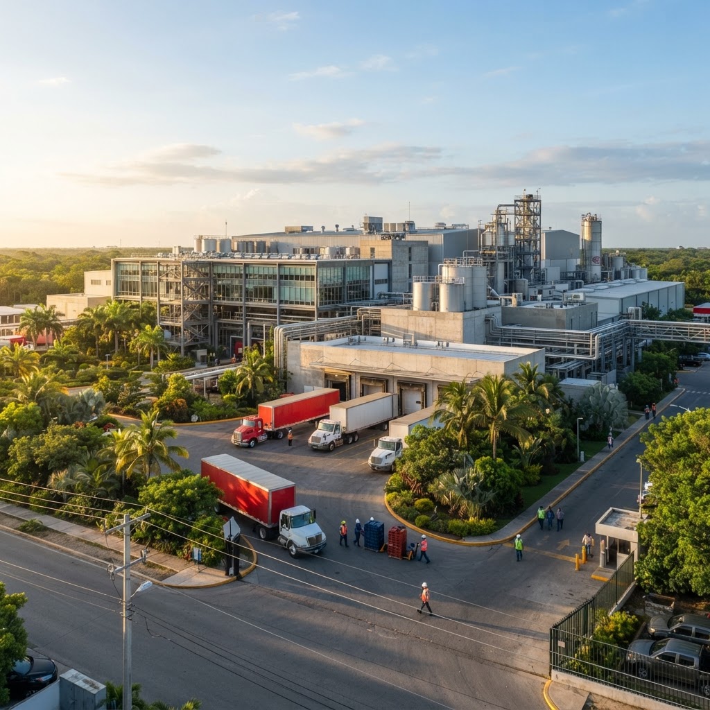 Planta industrial y logística vinculadas a la inversión productiva en Yucatán