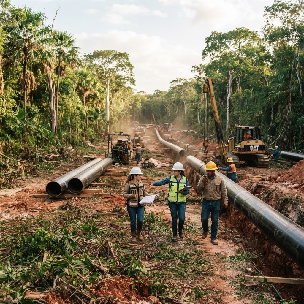 Gasoducto Mayakan al 65%: lectura inmobiliaria de una obra energética clave para Yucatán