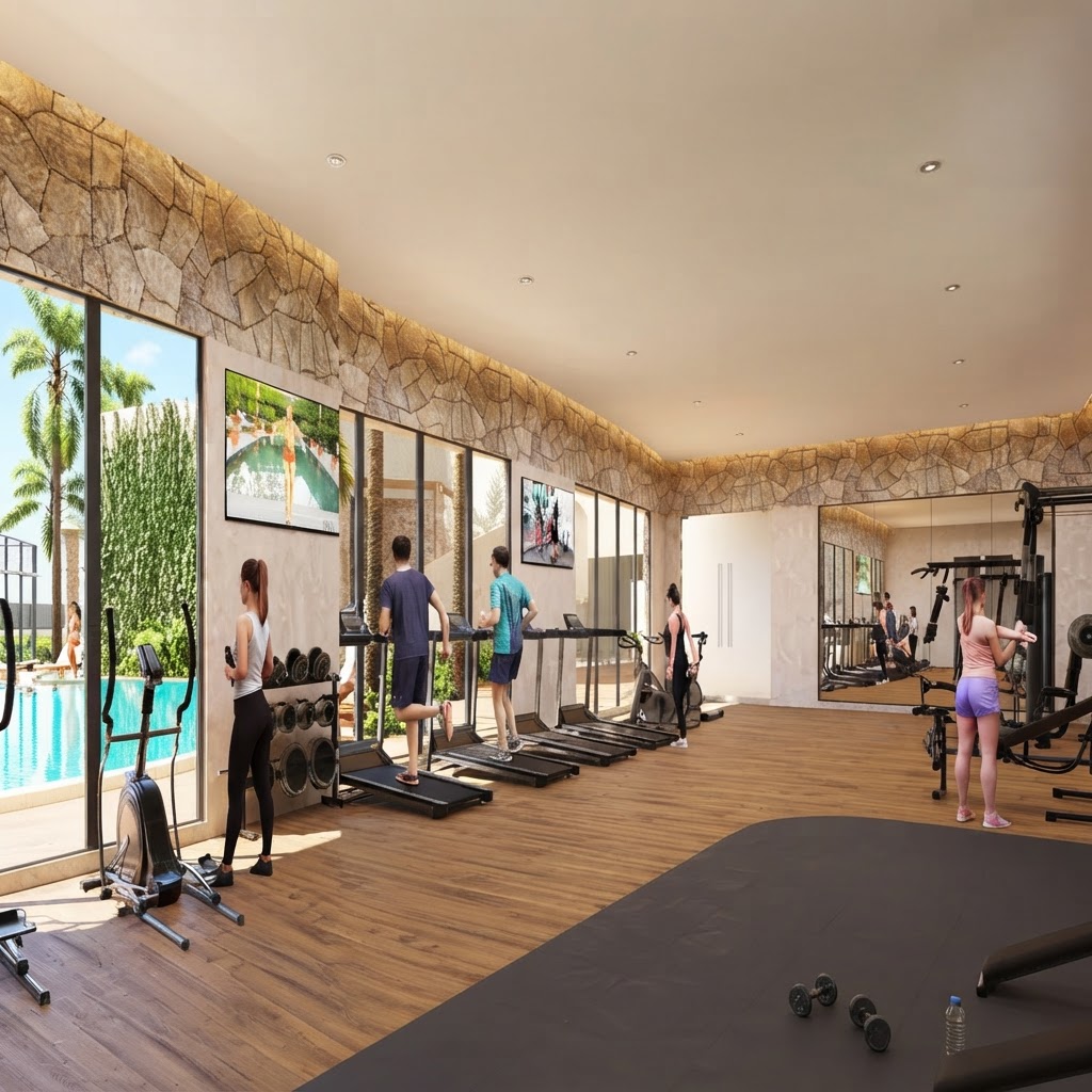 Areas comunes y lifestyle frente al mar en Cabo Coral