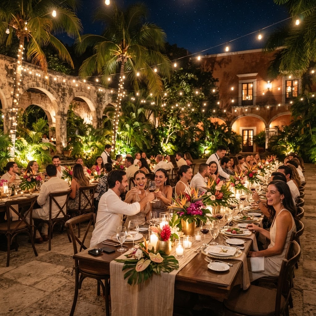 Banquete de gala y eventos al aire libre en Quinta 66 Mérida