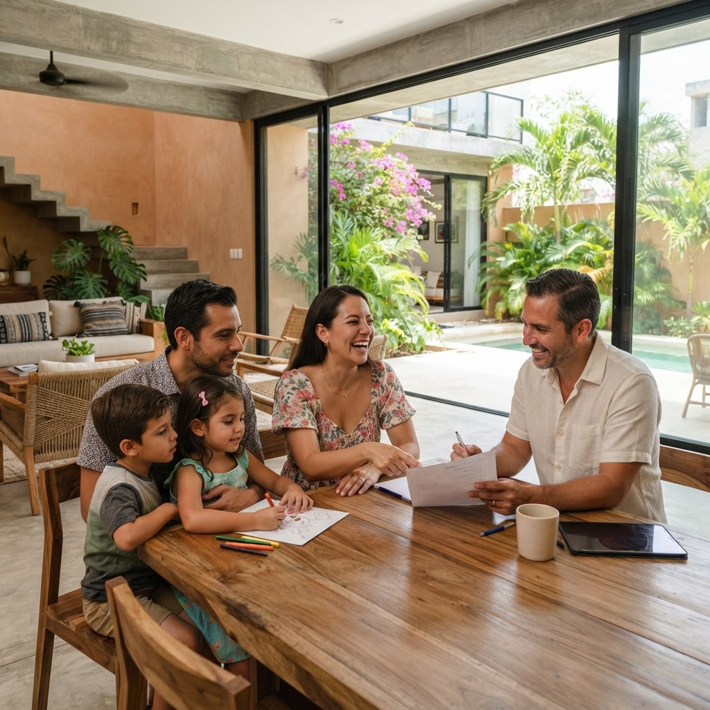 Asesor revisando checklist para comprar casa Mérida