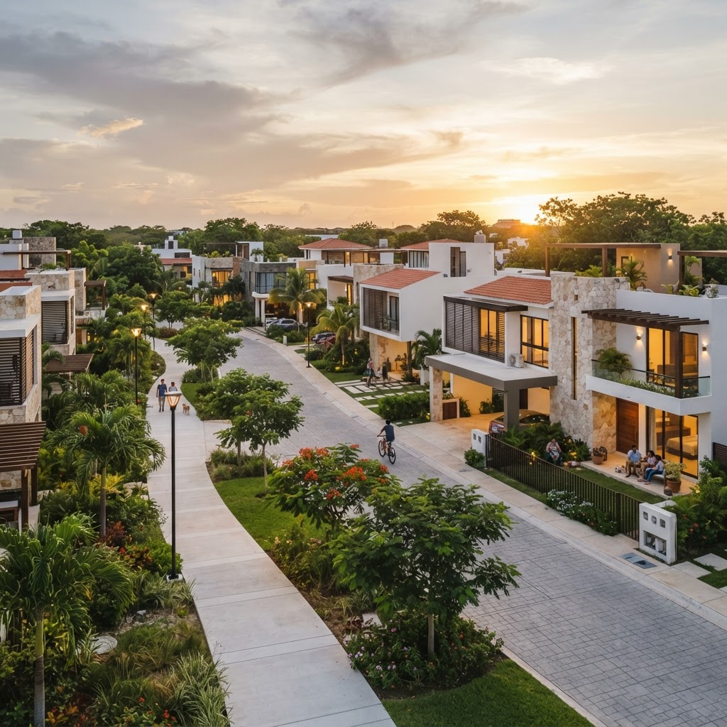 Casas nuevas Ciudad Caucel Mérida en un entorno residencial