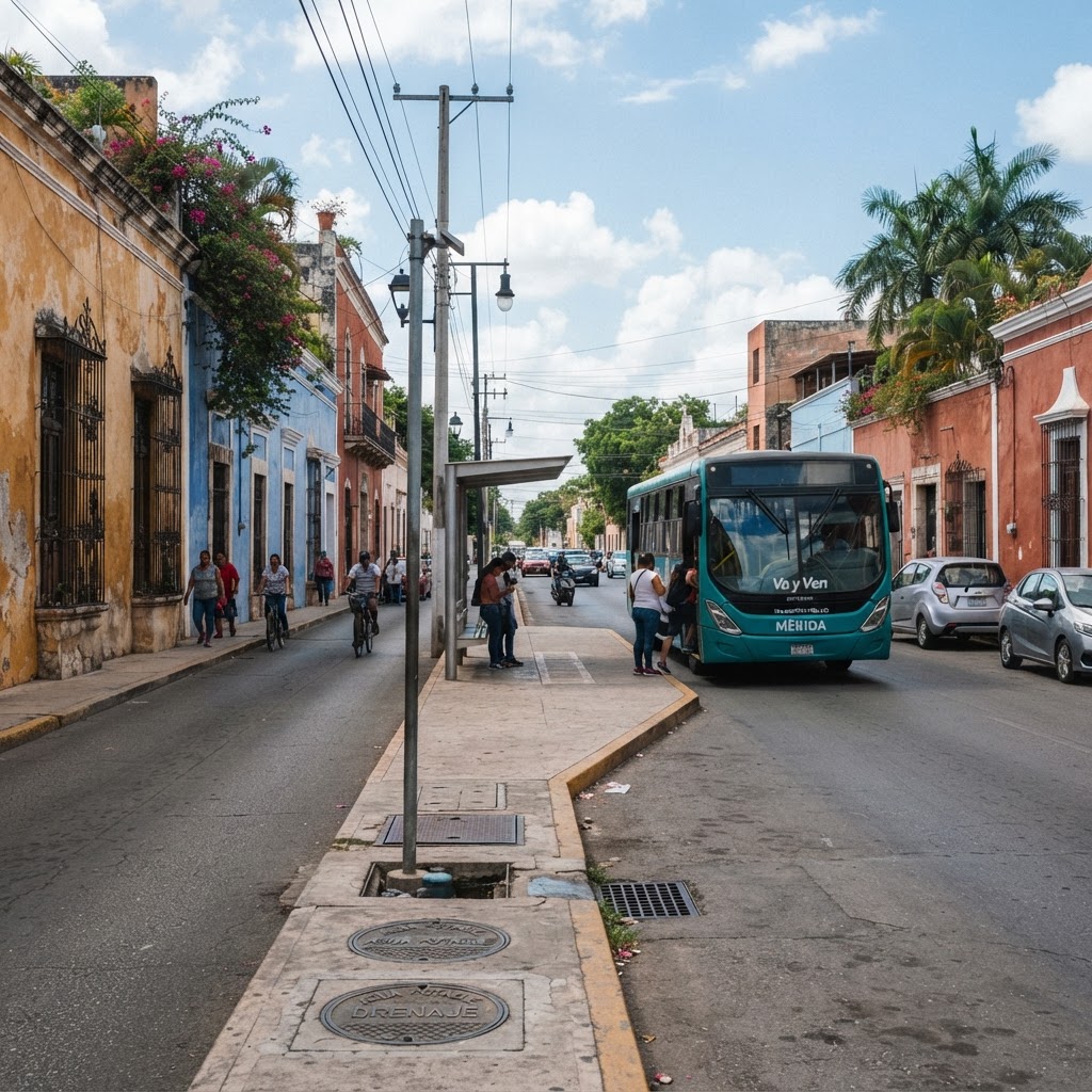 Plan metropolitano e infraestructura de Mérida perspectiva urbana
