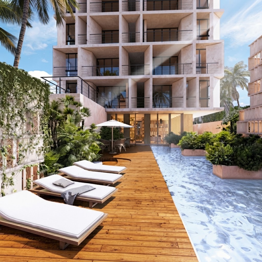Espacios y arquitectura de las villas de Bajareque Villas en Telchac, Yucatán