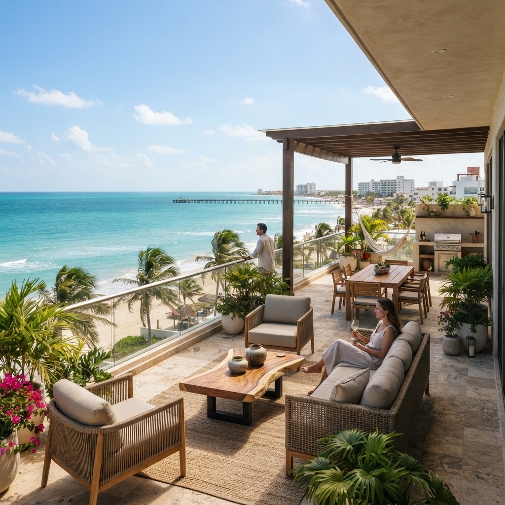propiedades frente al mar Progreso Yucatán arquitectura residencial Yucatán