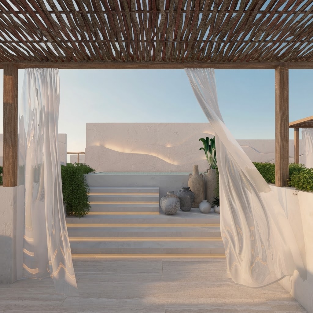 Villa de Bou Village con alberca en la privada de Santa Clara