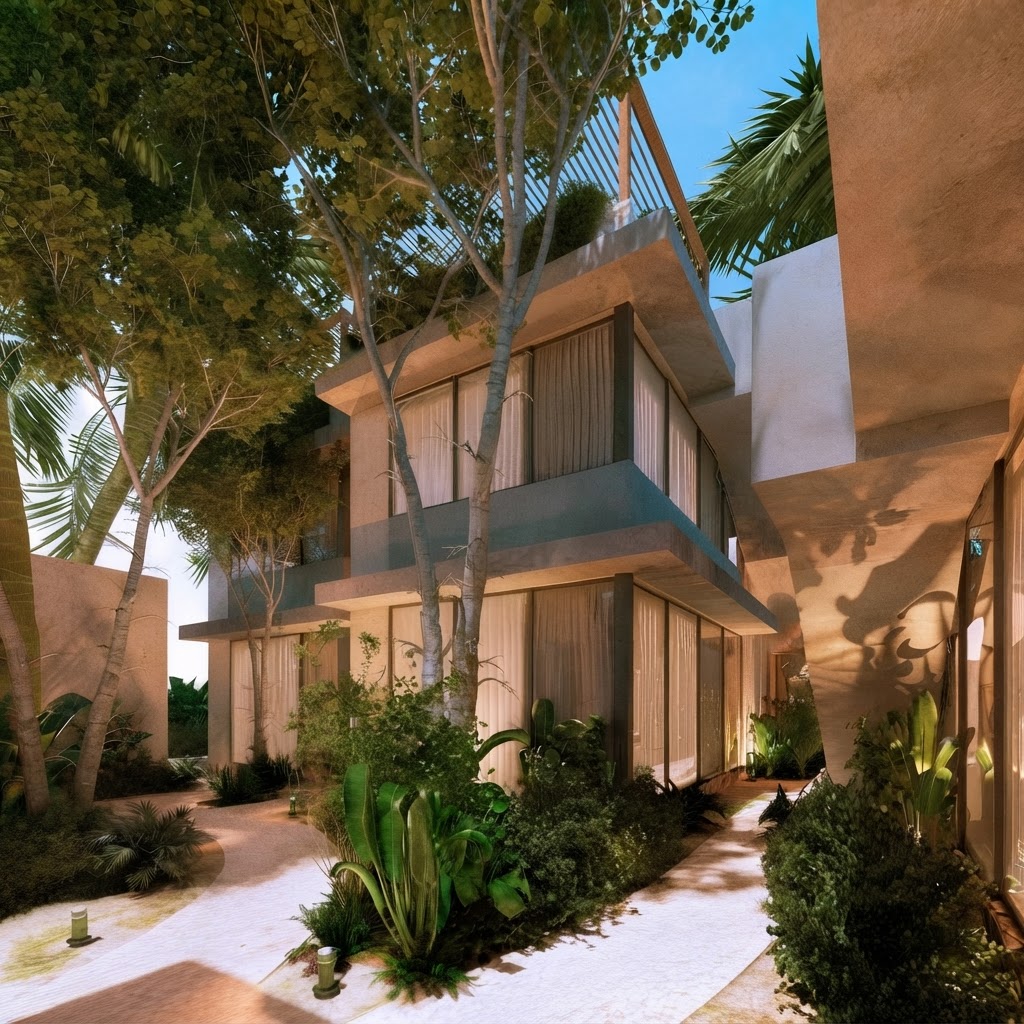 Villas de Bou Village en la costa de Santa Clara, Yucatán