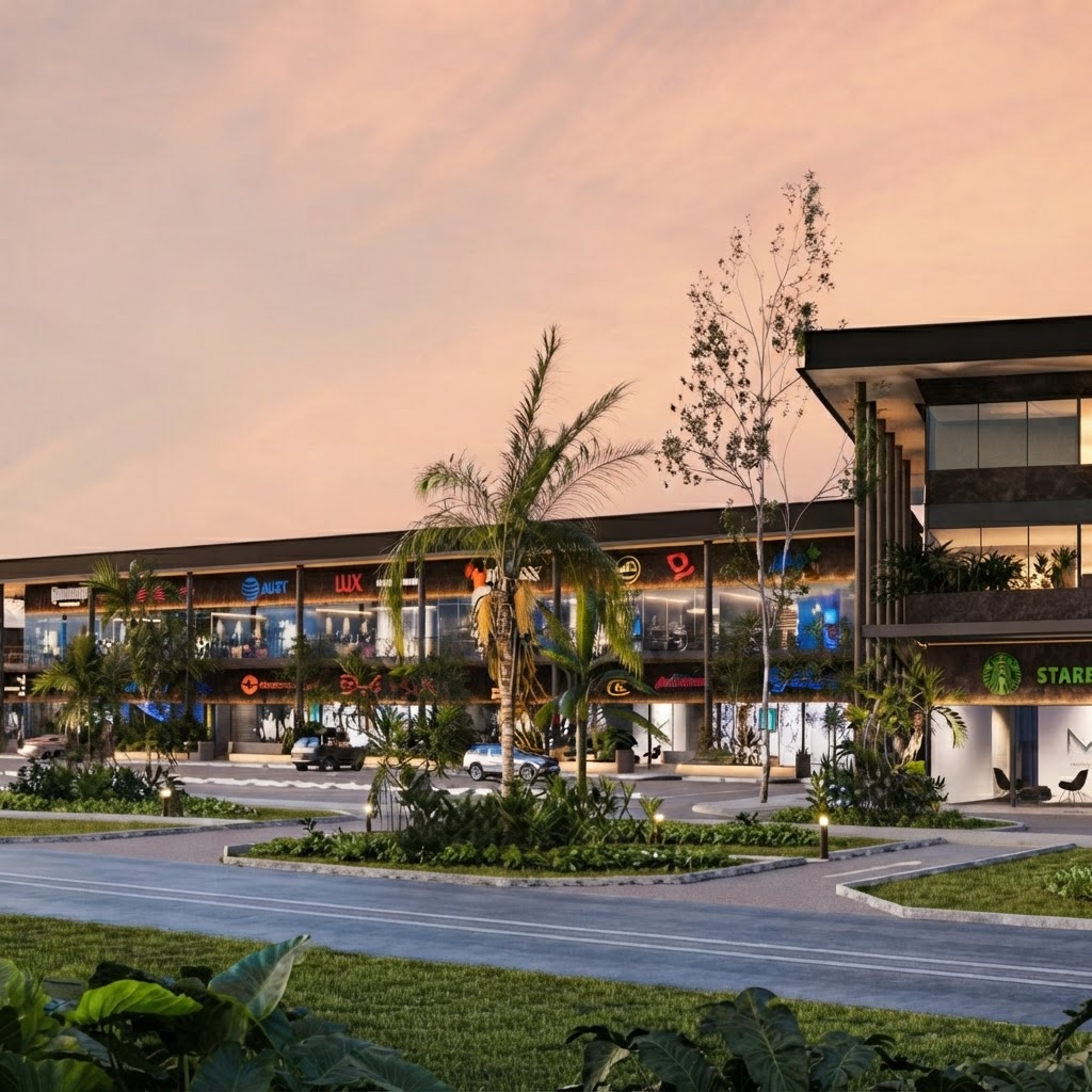 Arquitectura contemporánea de Nubia Oficinas en el complejo Villa Comercial de Conkal