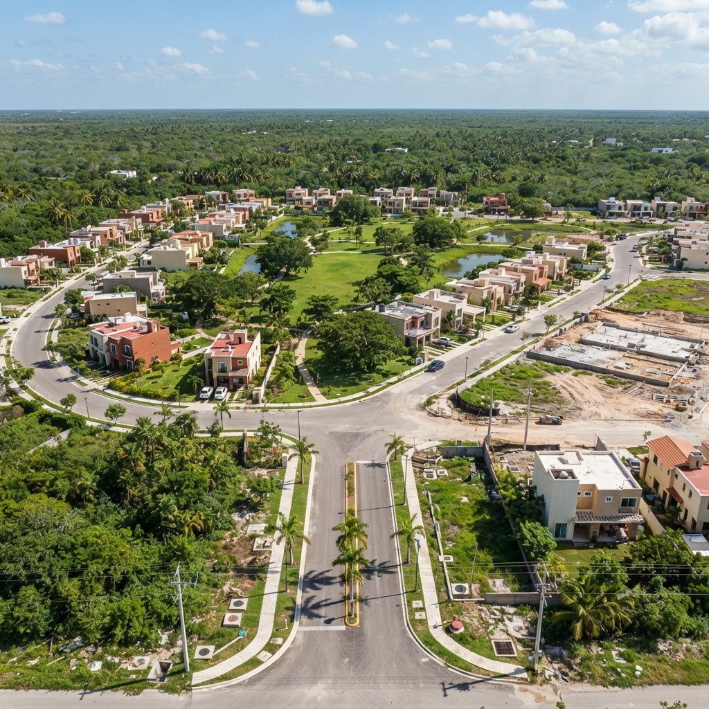 Entorno residencial de inversión inmobiliaria segura Mérida en Mérida