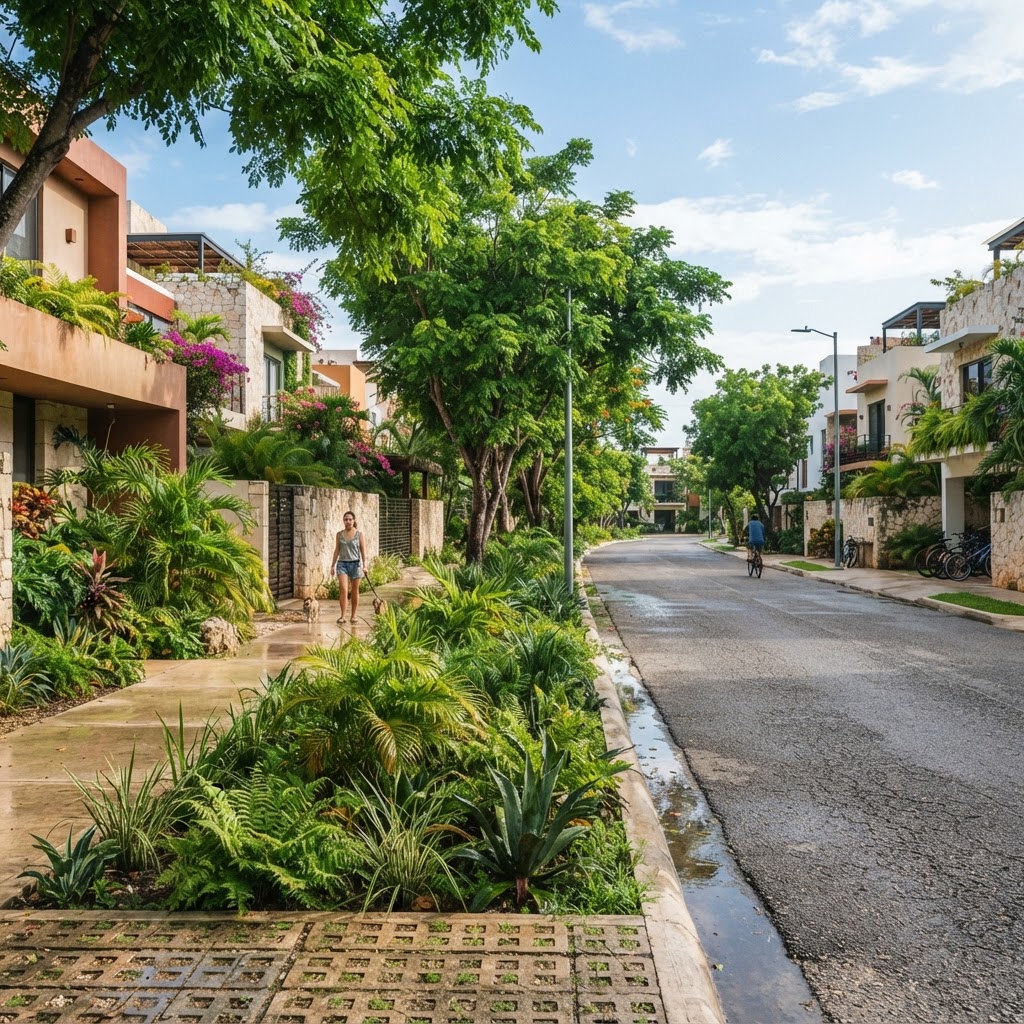 Jardines de lluvia y pozos en Mérida: infraestructura que también protege el valor inmobiliario