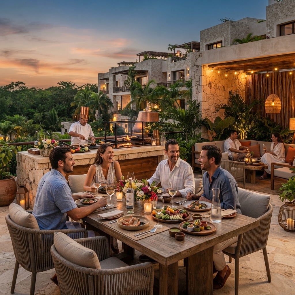 Experiencia gastronómica y terraza gourmet en residencia de lujo en Mérida