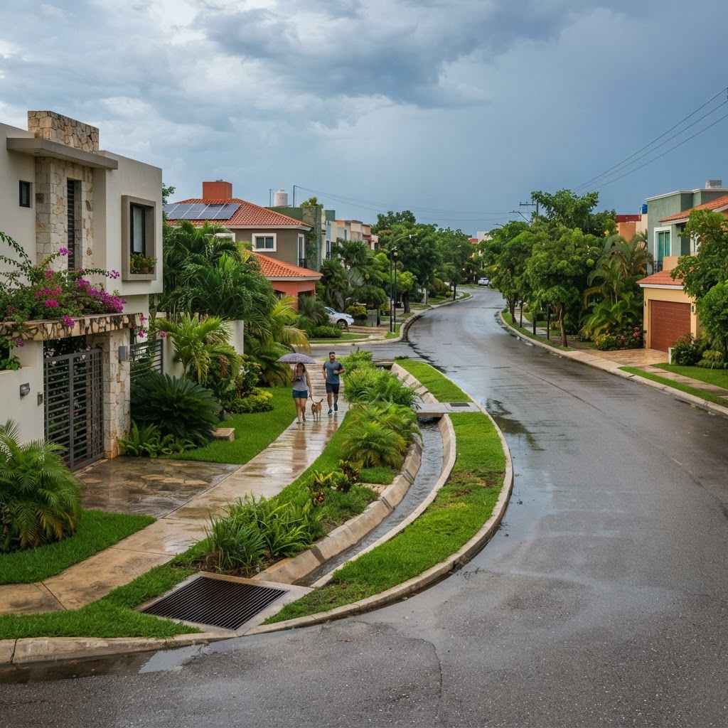 Jardines de lluvia y pozos en Mérida: infraestructura que también protege el valor inmobiliario análisis regional
