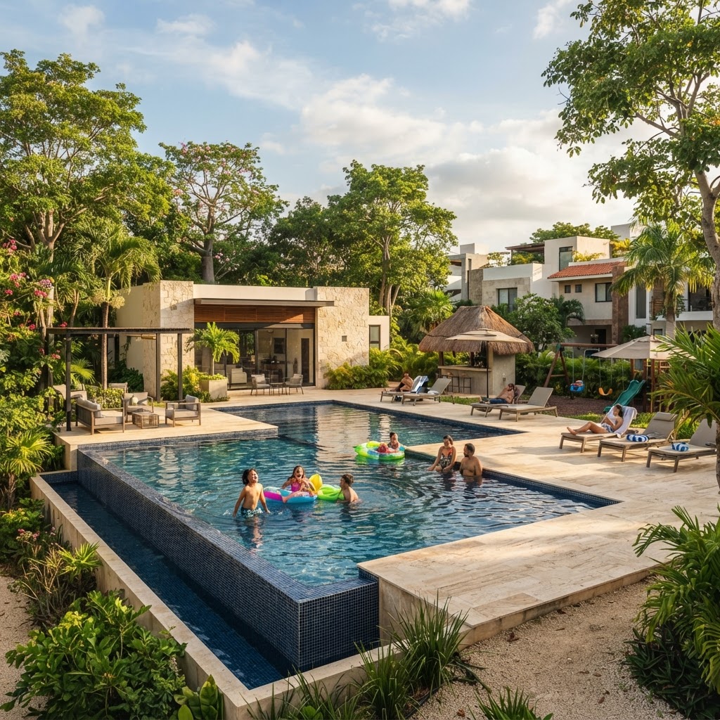 casas en privada Mérida arquitectura residencial Yucatán
