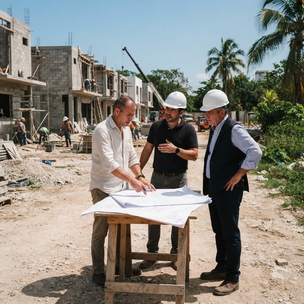 Equipo revisando presupuesto de un desarrollo en Mérida