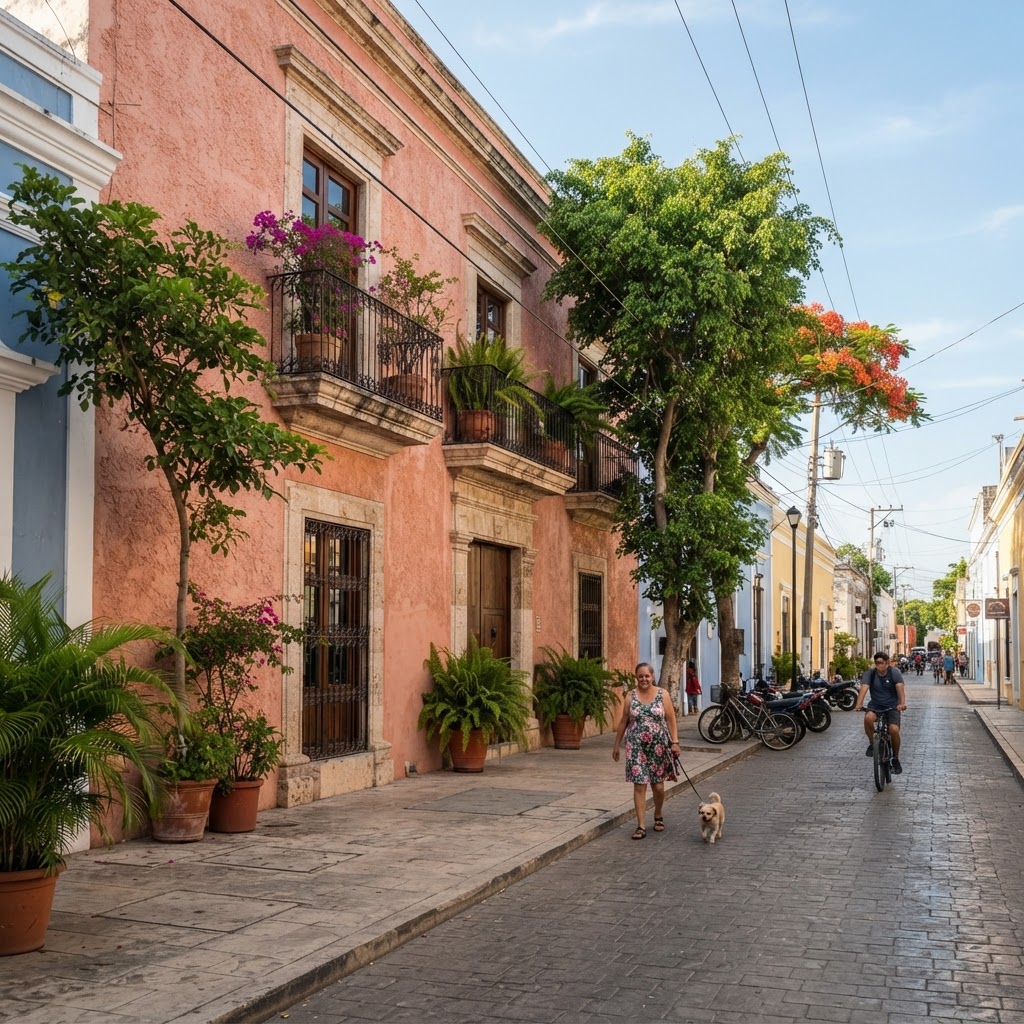 Inversionista revisando proyecciones de una propiedad en Mérida