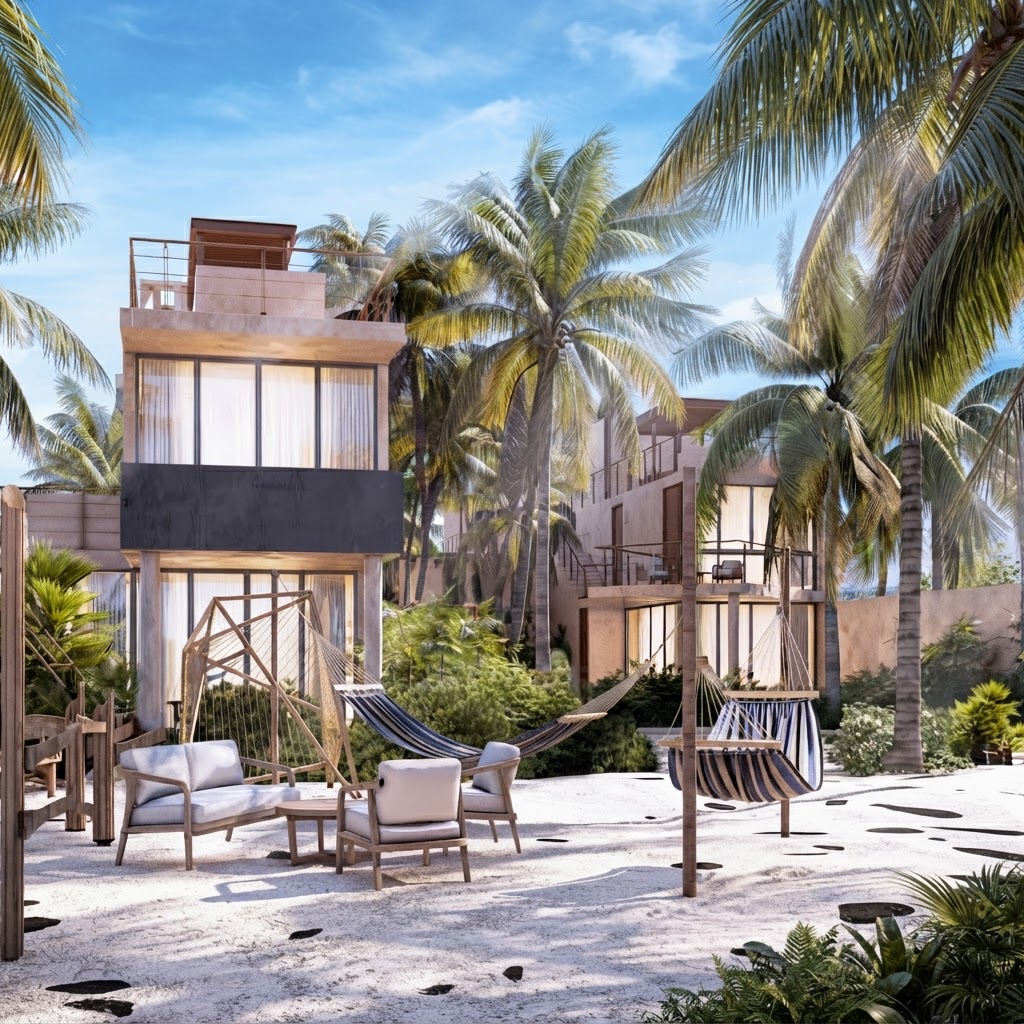 Villas frente al mar de Bajareque Villas, Telchac, Yucatán