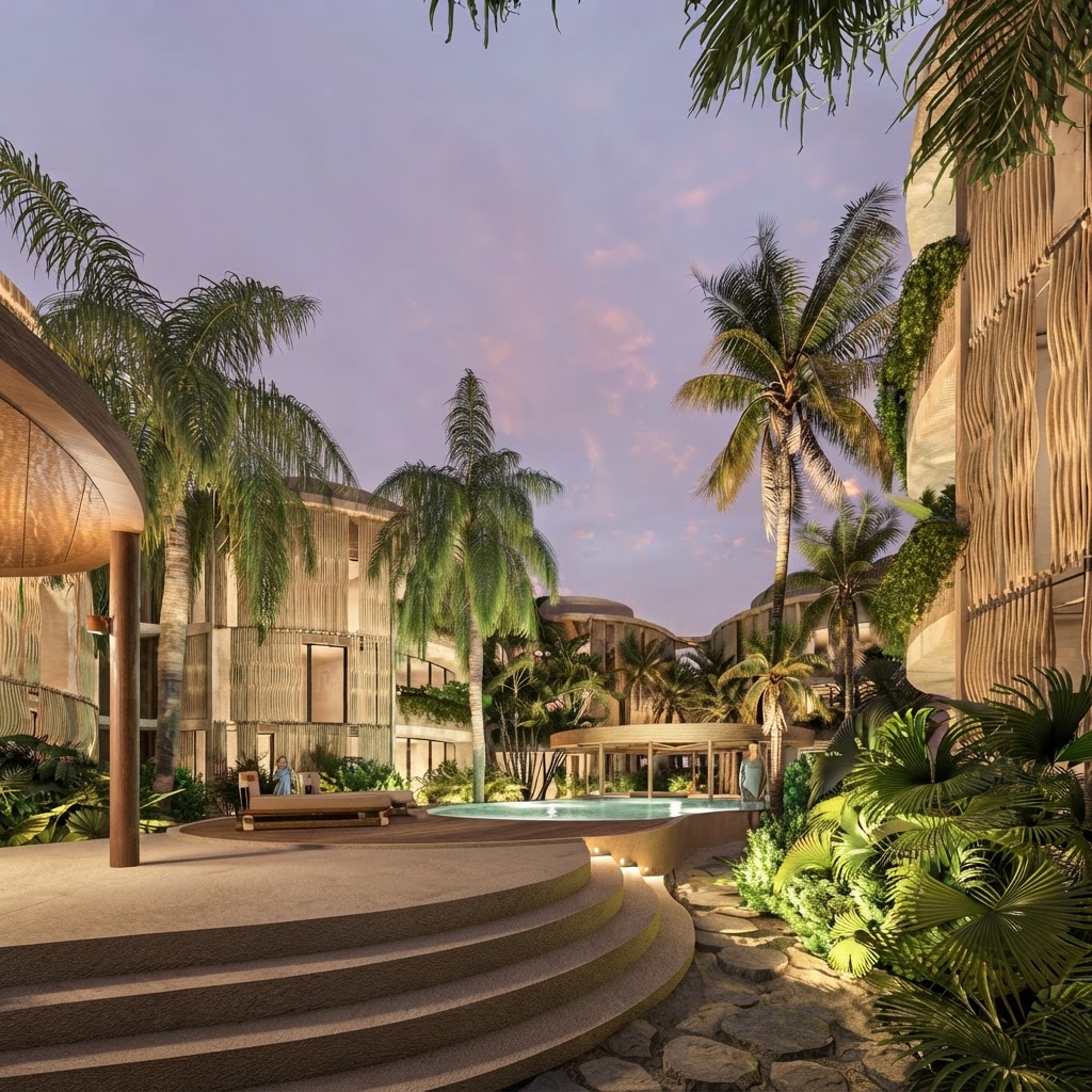 Espacios contemporáneos de Costera Condos, desarrollo fraccional en Mérida