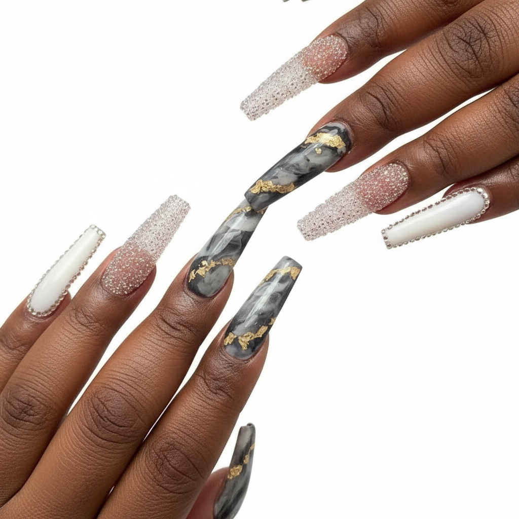 Restorative Pedicure editorial nail service