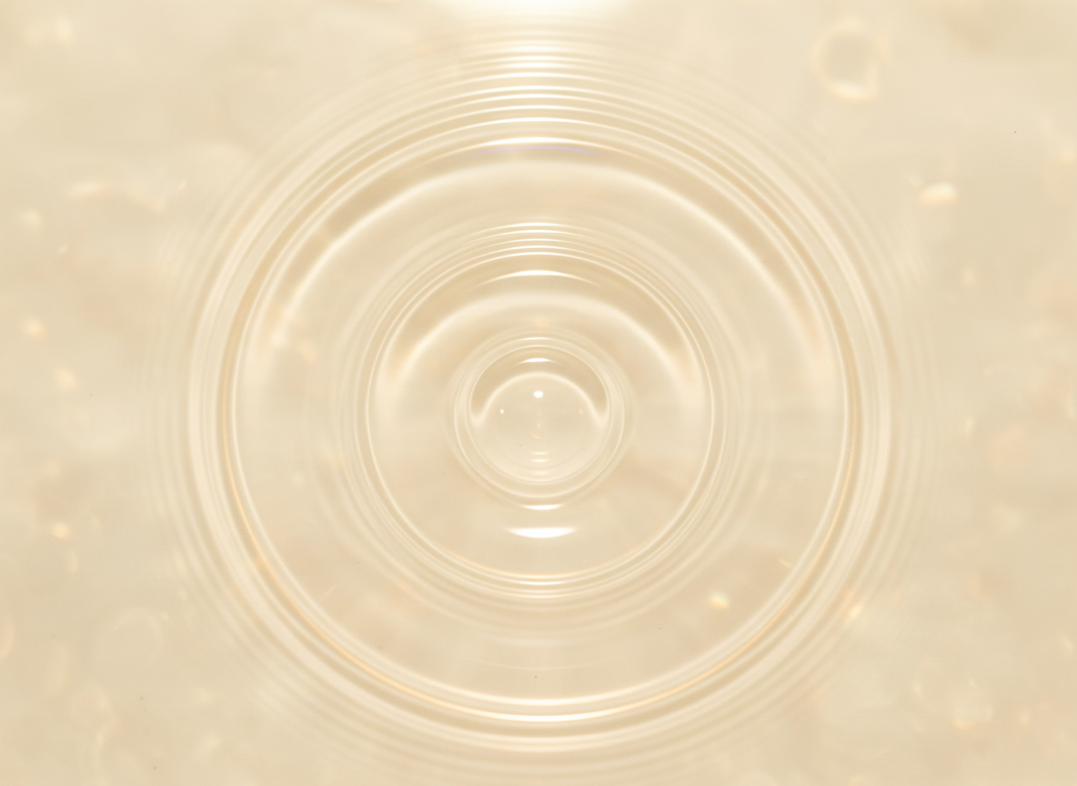 Concentric water ripples representing cellular communication