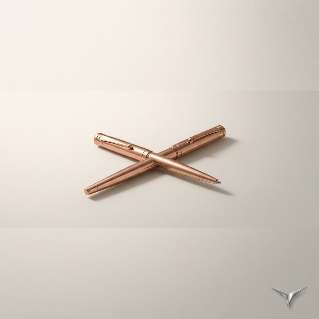 Copper gold Signature Roller pen