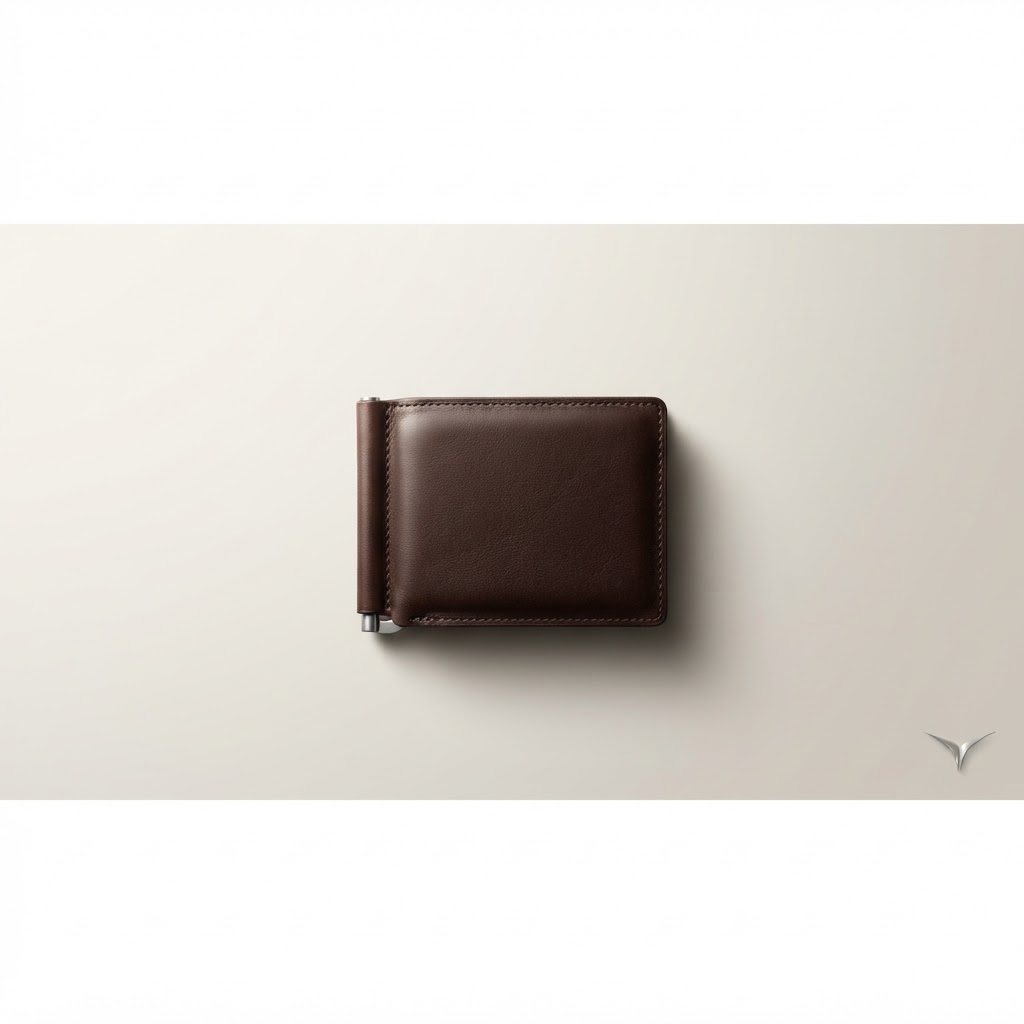 Money Clipper Leather Wallet