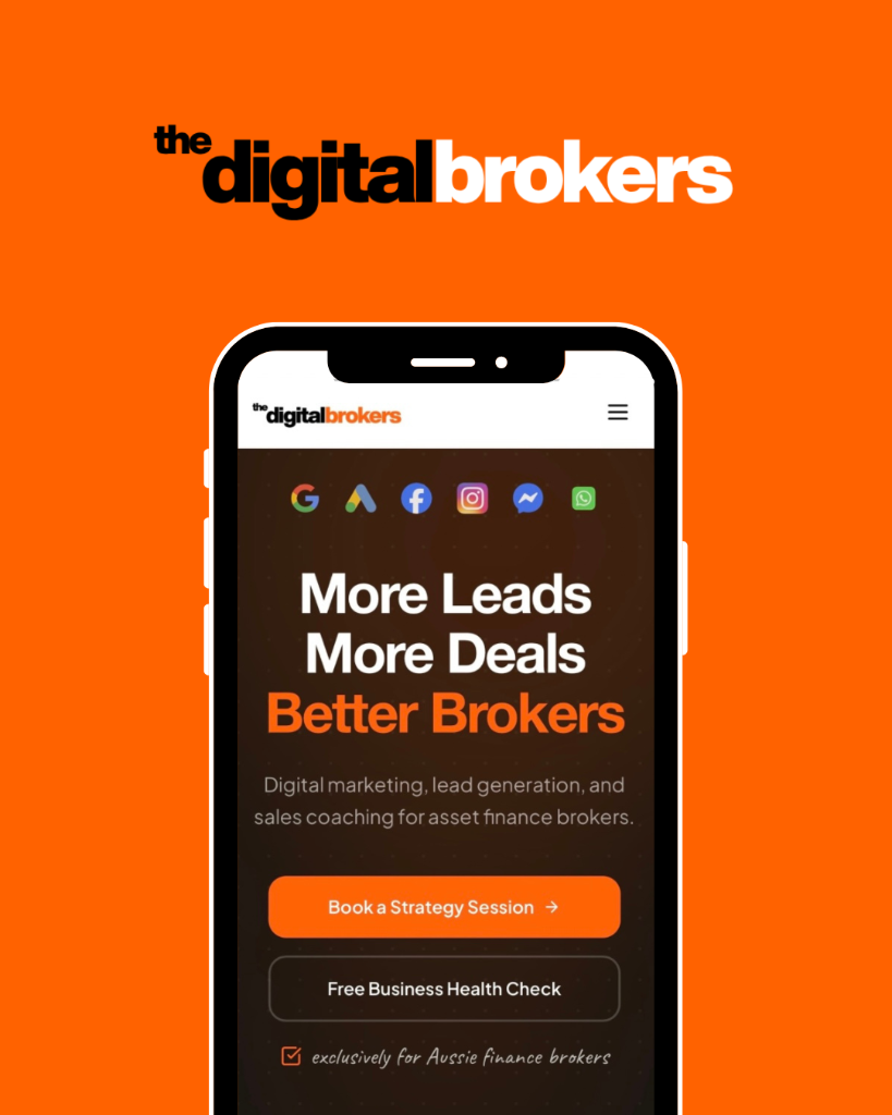 Digital marketing, lead generation, and sales coaching exclusive to asset finance brokers 🚀