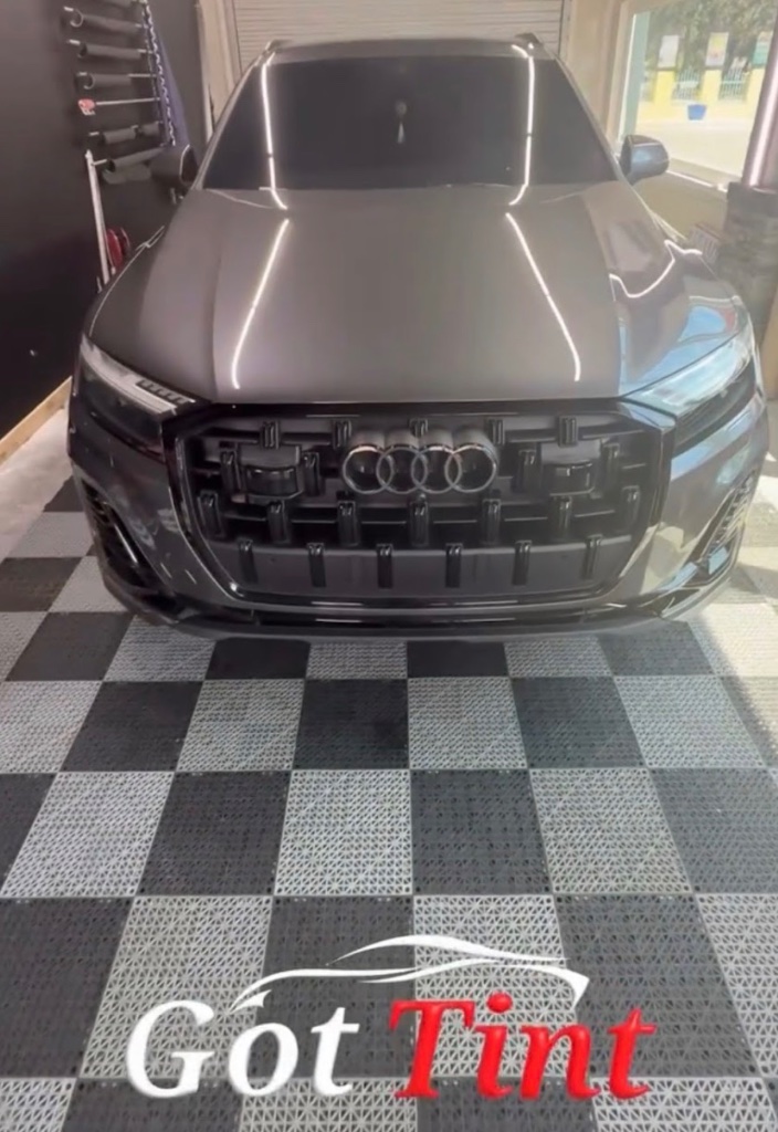 Audi sedan with premium window tint at Got Tint Brandon