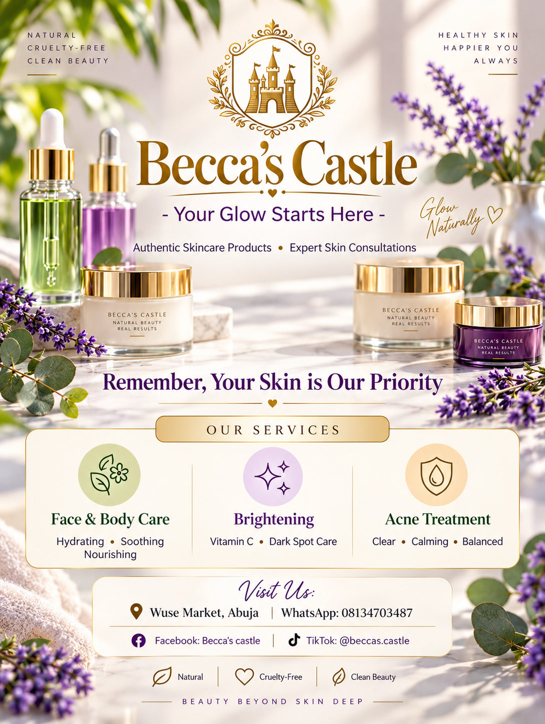 Becca's Castle — Luxury Skincare Abuja